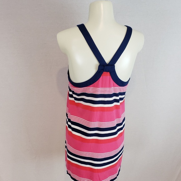 Kate Spade Jersey Chemise Multi Stripe Halter Top - Picture 3 of 5